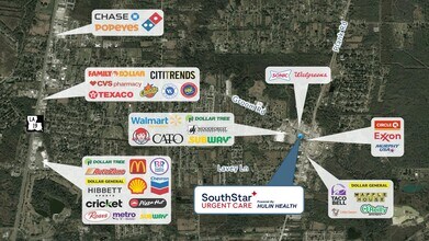 6420 Groom Rd, Baker, LA - AERIAL map view