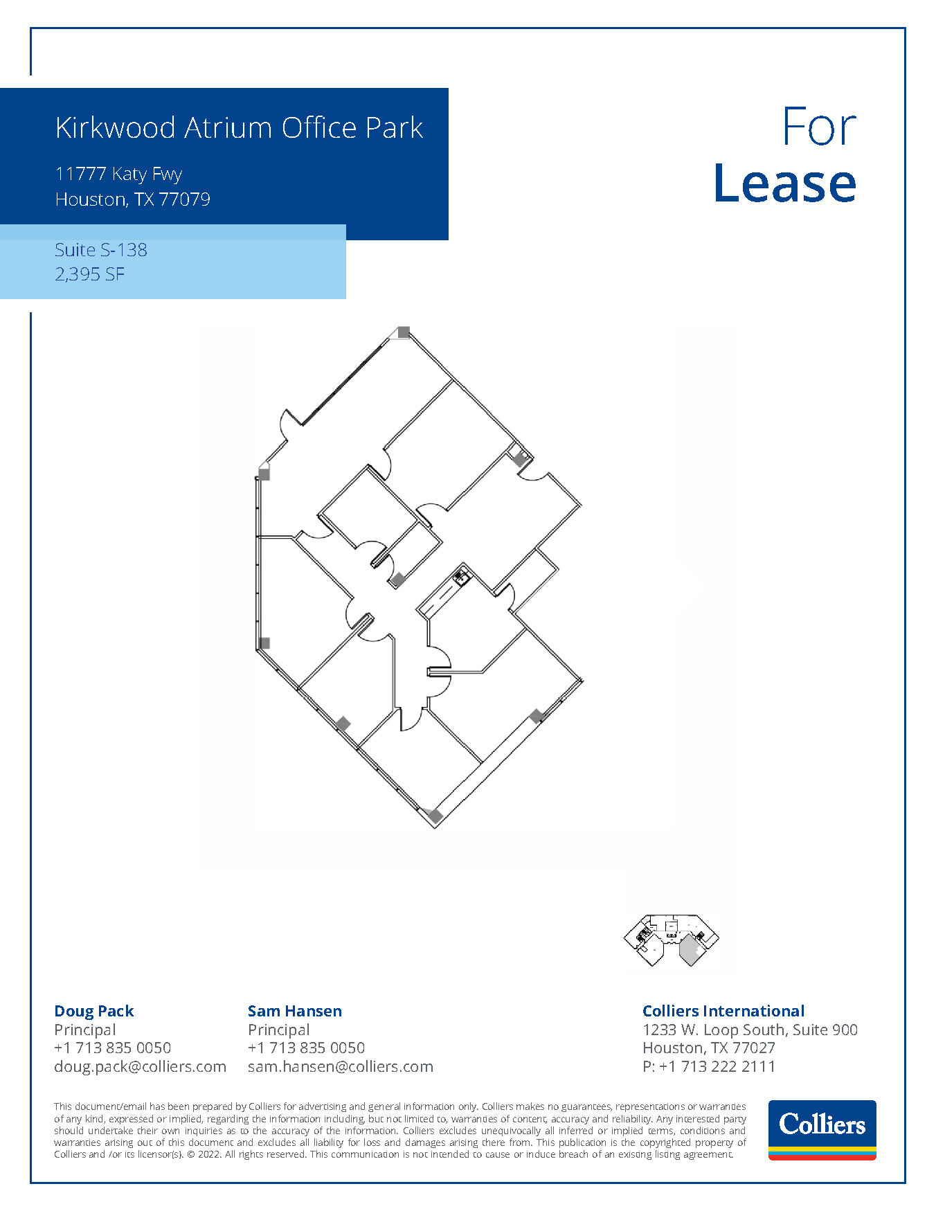 11777 Katy Fwy, Houston, TX for lease Floor Plan- Image 1 of 1