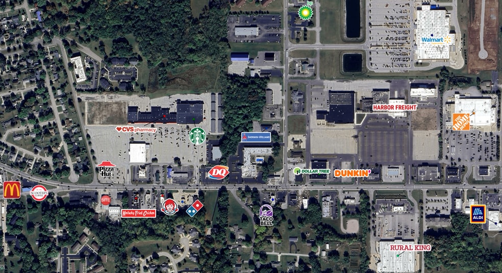 3321 E Market St, Logansport, IN for sale - Aerial - Image 2 of 3