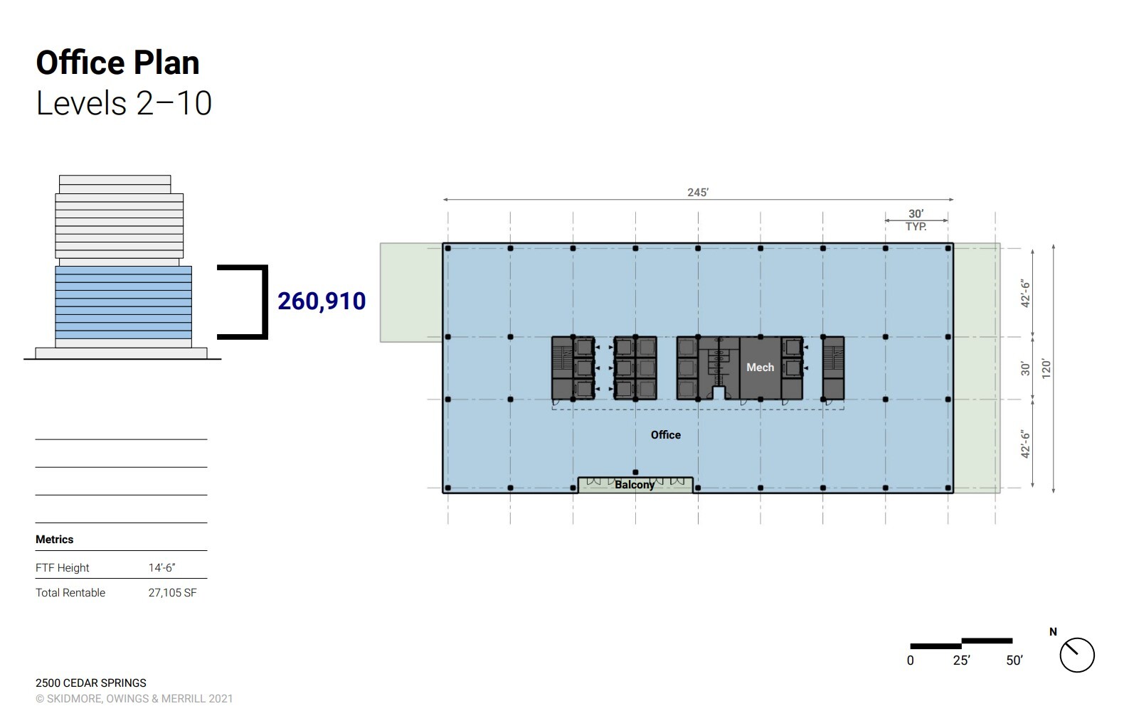 2500 Cedar Springs Rd, Dallas, TX for lease Floor Plan- Image 1 of 1