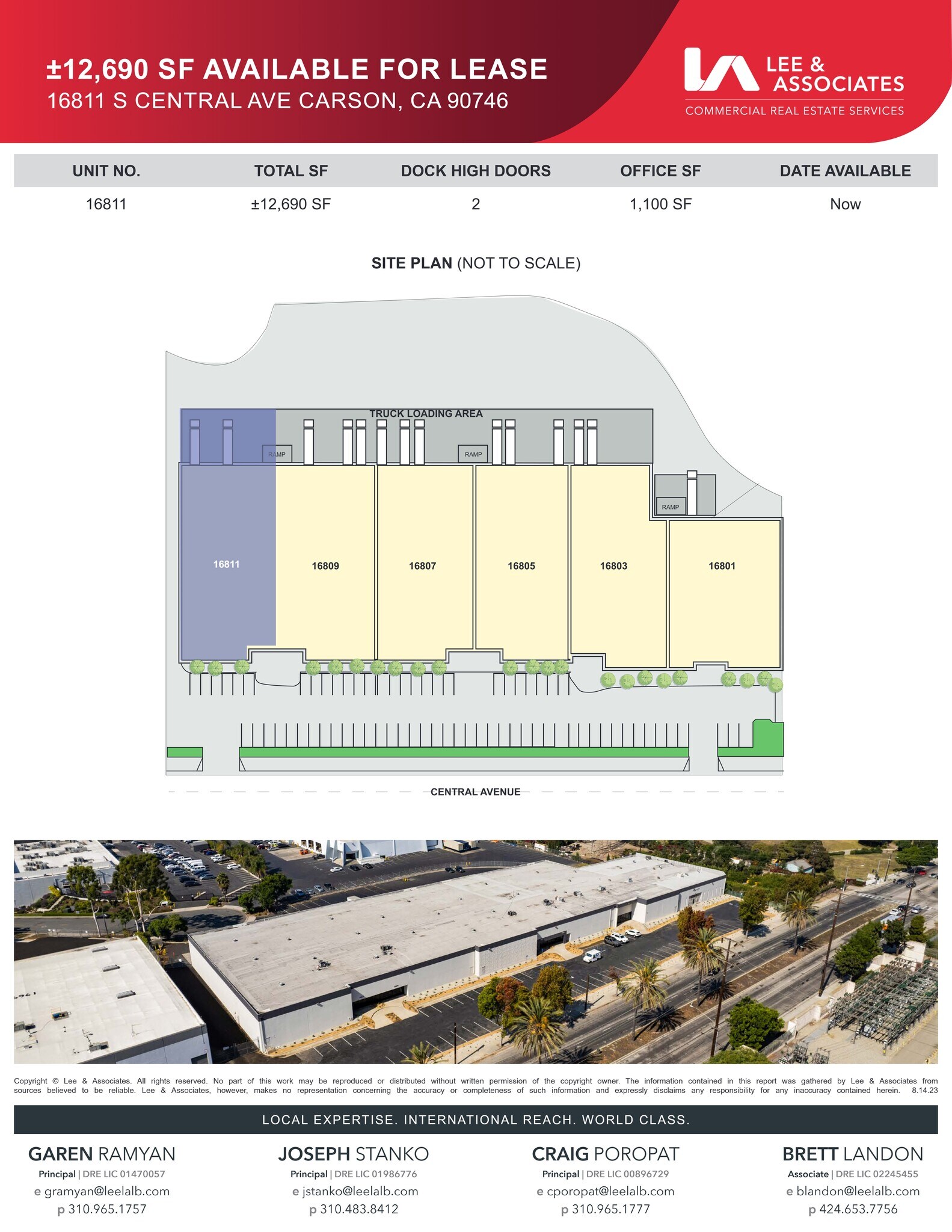 16801-16811 S Central Ave, Carson, CA for lease Site Plan- Image 1 of 1