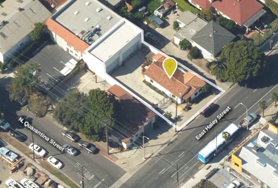 709 E Haley St, Santa Barbara, CA for lease Aerial- Image 1 of 7