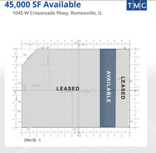 1045 W Crossroads Pky, Romeoville, IL for lease Floor Plan- Image 1 of 1