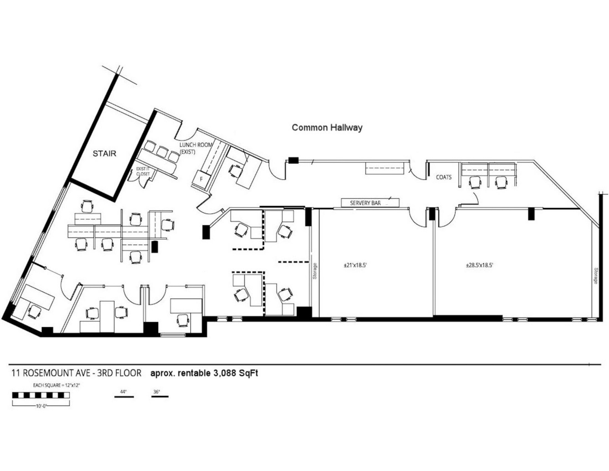 11 Rosemount Ave, Ottawa, ON for lease Floor Plan- Image 1 of 1