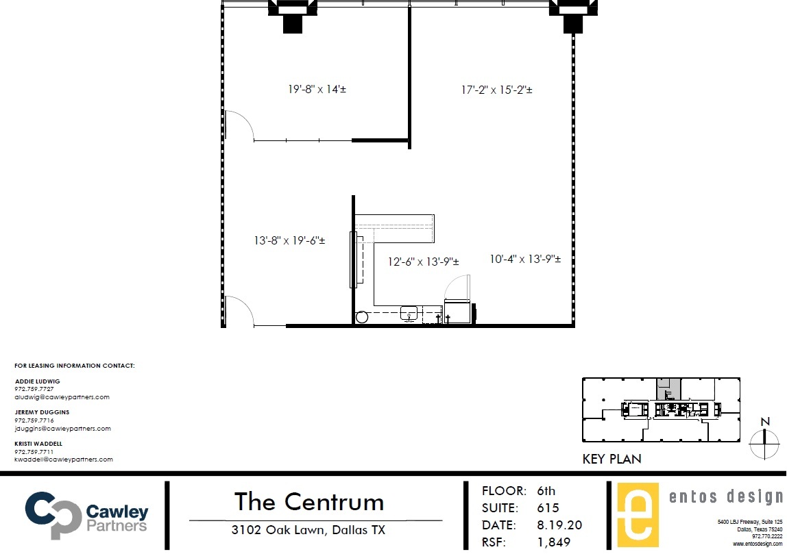 3102 Oak Lawn Ave, Dallas, TX for lease Floor Plan- Image 1 of 6