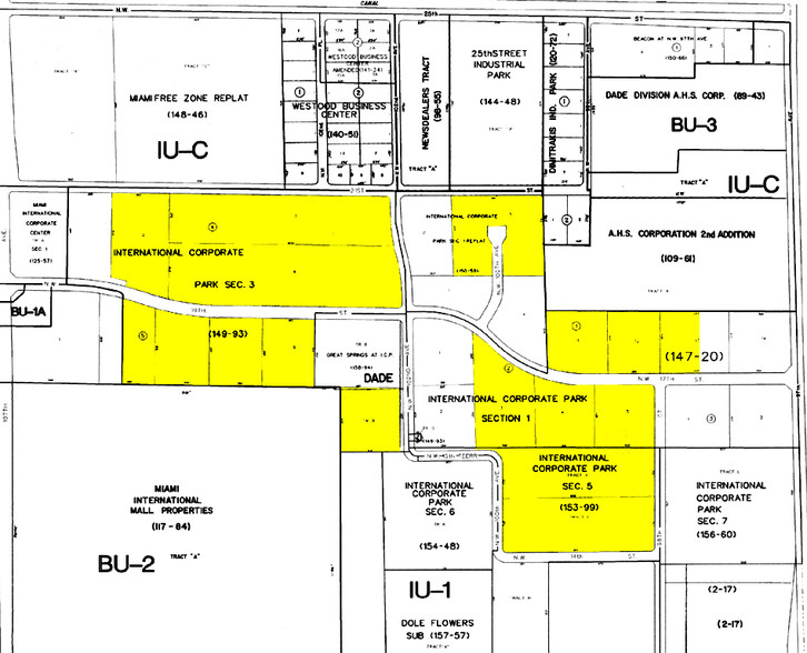 9905 NW 17th St, Miami, FL for lease - Plat Map - Image 2 of 6