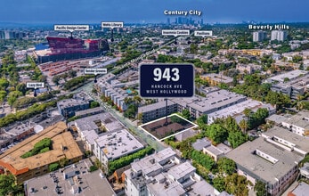943 Hancock Ave, West Hollywood, CA - AERIAL map view - Image1