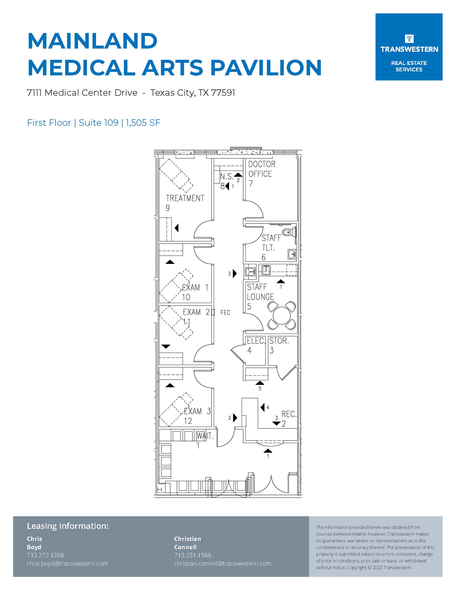 7111 Medical Center Dr, Texas City, TX for lease Floor Plan- Image 1 of 2