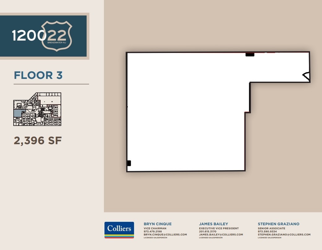 1200 Route 22 E, Bridgewater, NJ for lease Floor Plan- Image 1 of 1