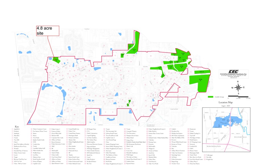 NW Polaris Pky, Columbus, OH for lease - Site Plan - Image 3 of 3