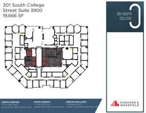 301 S College St, Charlotte, NC for lease Floor Plan- Image 1 of 1