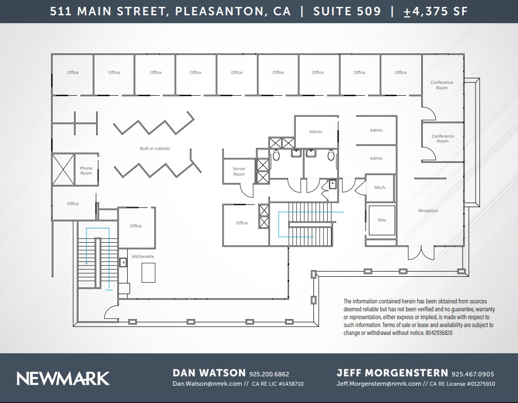 511 Main St, Pleasanton, CA for lease Floor Plan- Image 1 of 1