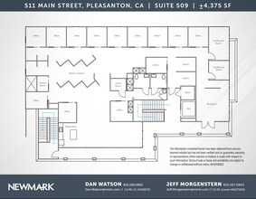 511 Main St, Pleasanton, CA for lease Floor Plan- Image 1 of 1