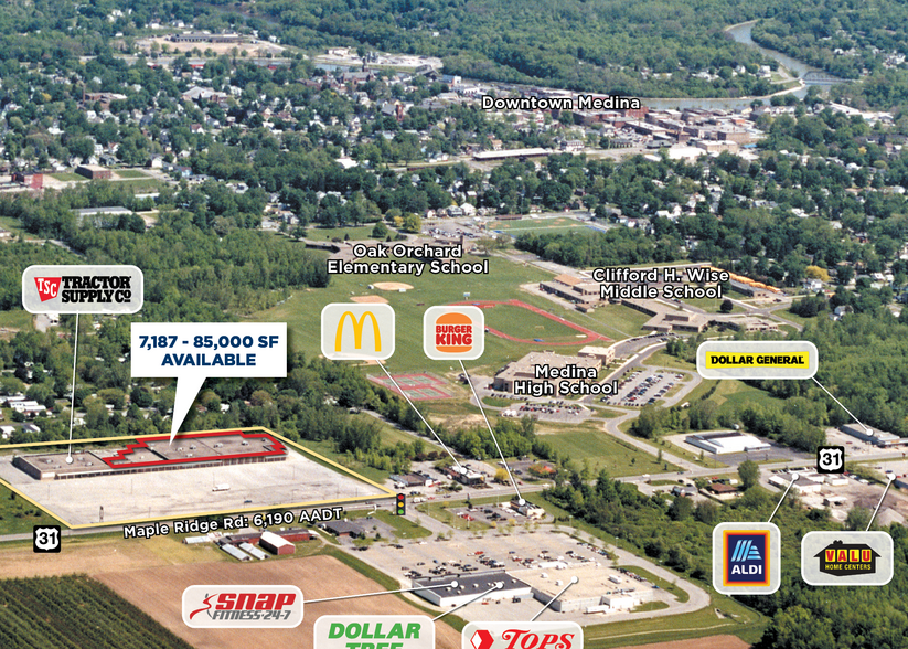 11181 Maple Ridge Rd, Medina, NY for lease - Aerial - Image 2 of 4