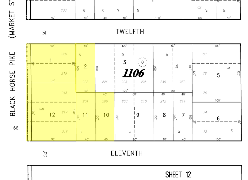 1100 Black Horse Pike, Glendora, NJ for lease - Plat Map - Image 2 of 2