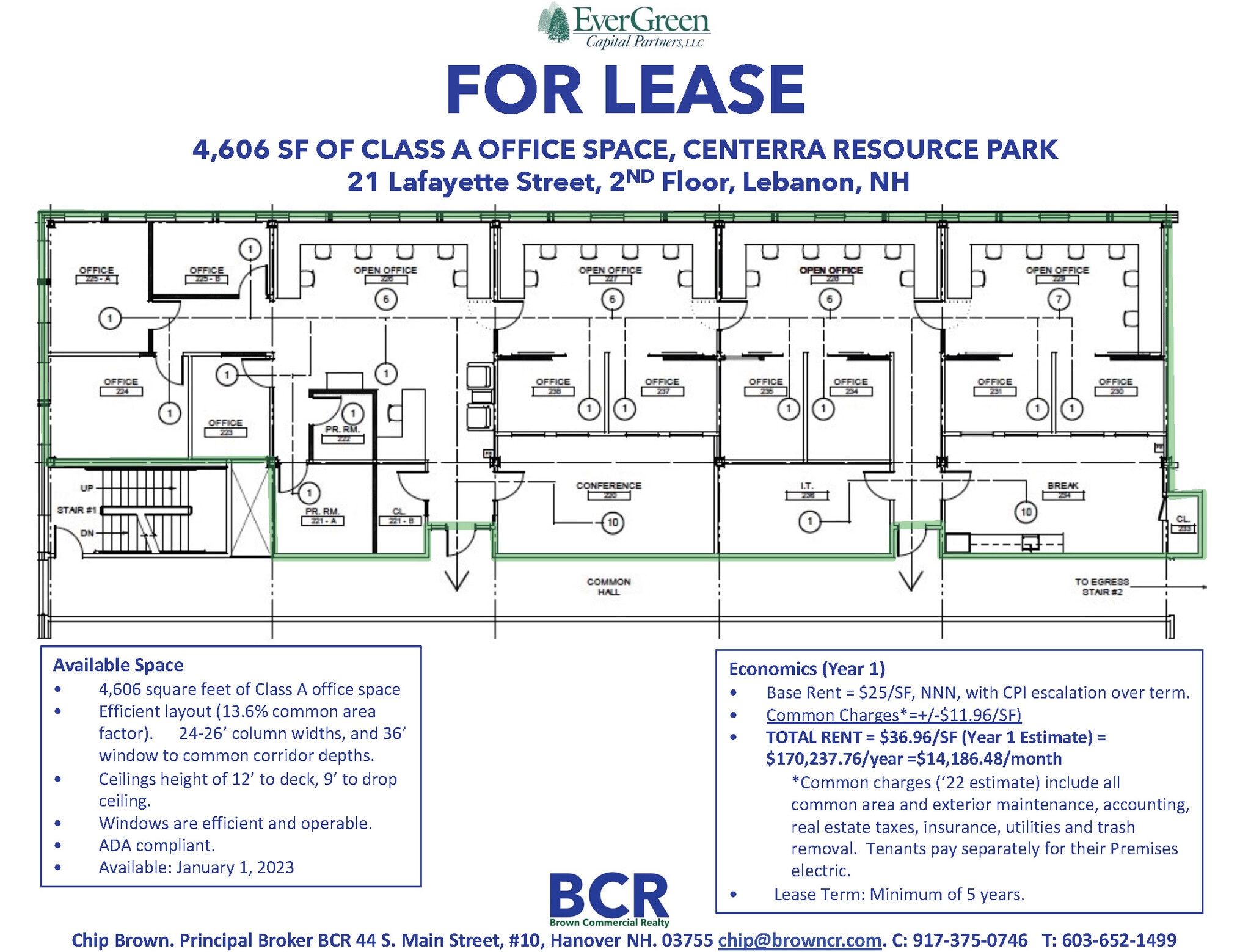 21 Lafayette St, Lebanon, NH for lease Floor Plan- Image 1 of 6