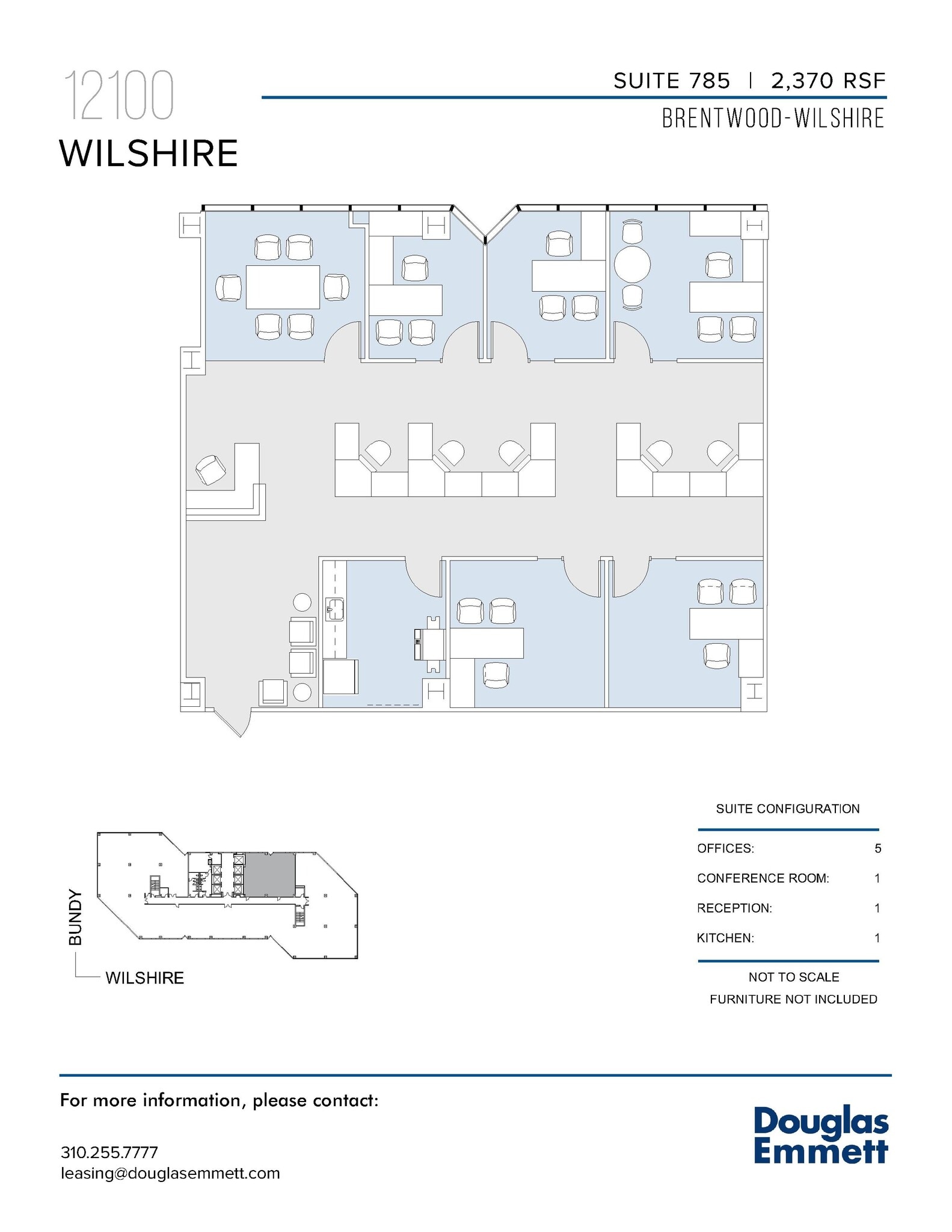 12100 Wilshire Blvd, Los Angeles, CA for lease Floor Plan- Image 1 of 2
