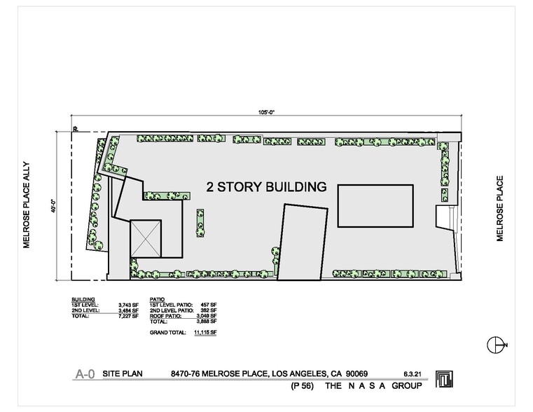 8472 Melrose Pl, West Hollywood, CA for lease - Floor Plan - Image 2 of 5