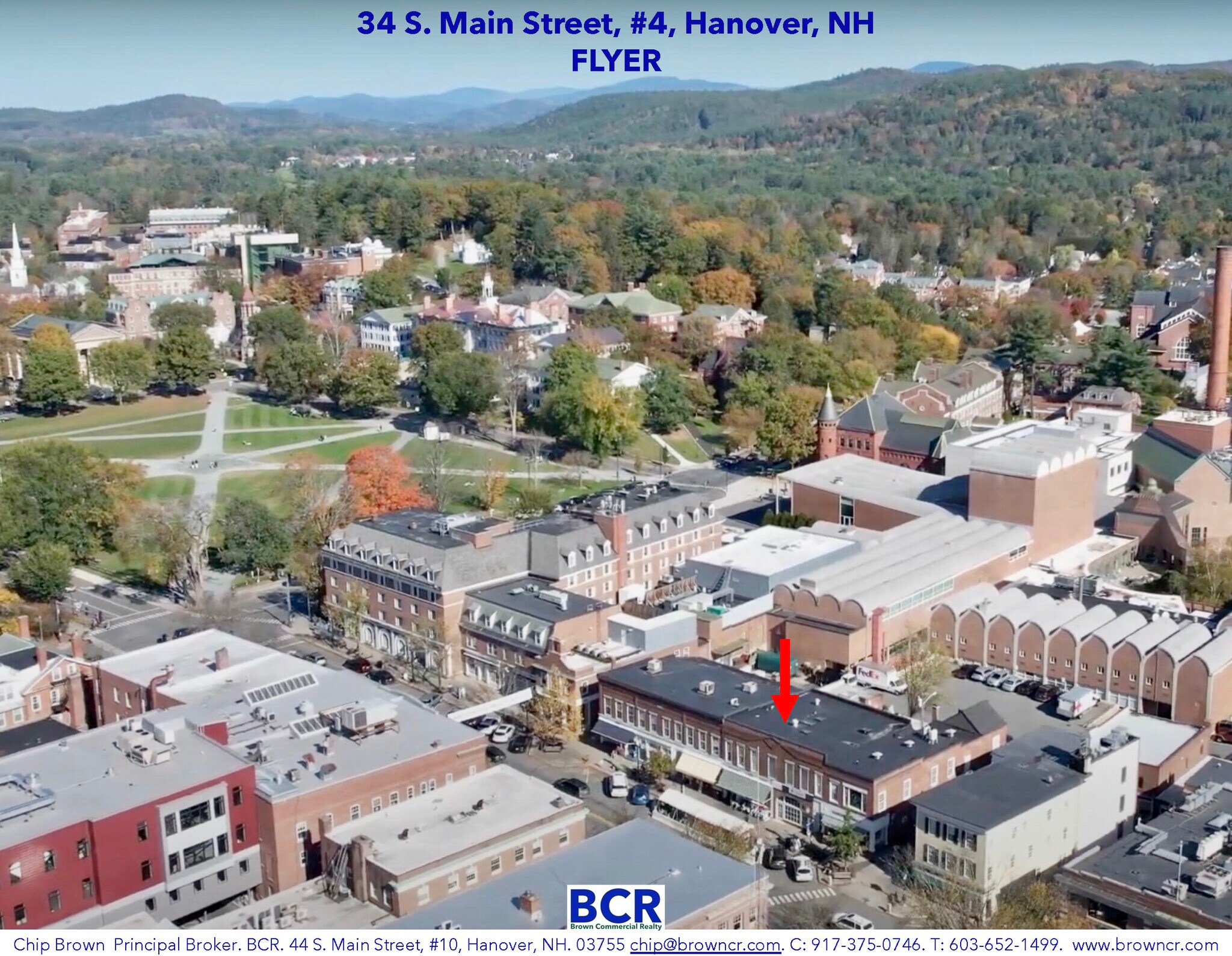34 S Main St, Hanover, NH for sale Aerial- Image 1 of 1