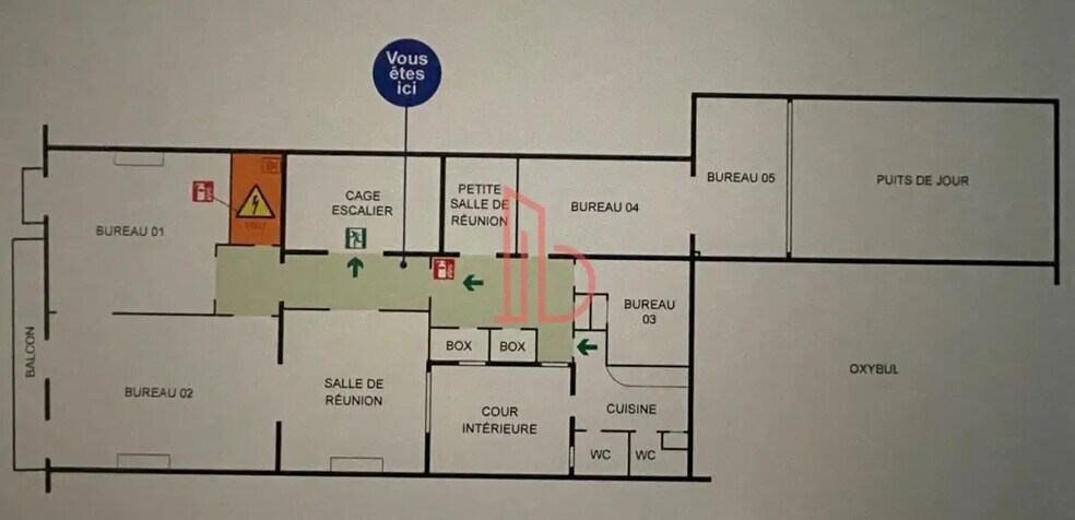 Office in Bordeaux for lease - Floor Plan - Image 2 of 9