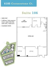 6185 Cornerstone Ct E, San Diego, CA for lease Floor Plan- Image 1 of 1