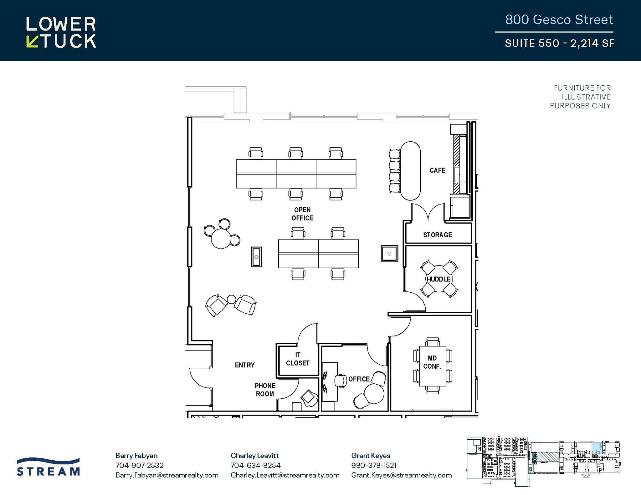 800 Gesco St, Charlotte, NC for lease Floor Plan- Image 1 of 1