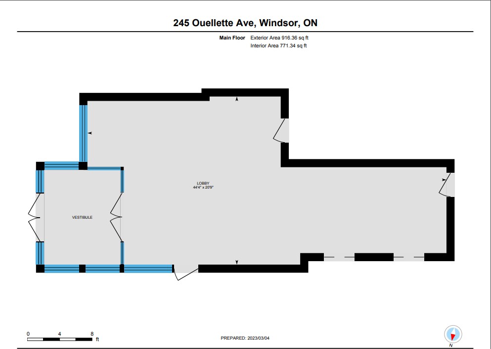 245 Ouellette Ave, Windsor, ON for lease Floor Plan- Image 1 of 1