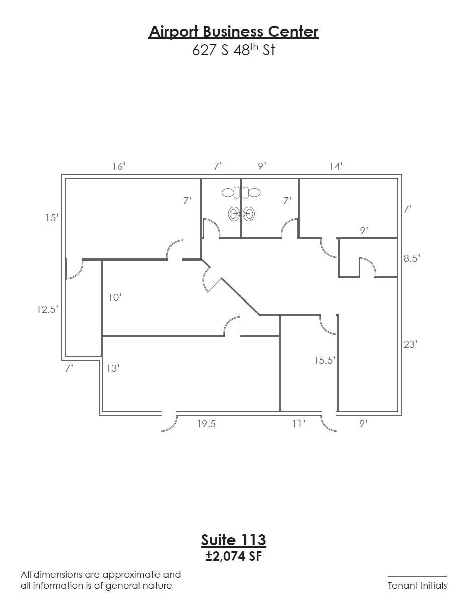 637 S 48th St, Tempe, AZ for lease Floor Plan- Image 1 of 1