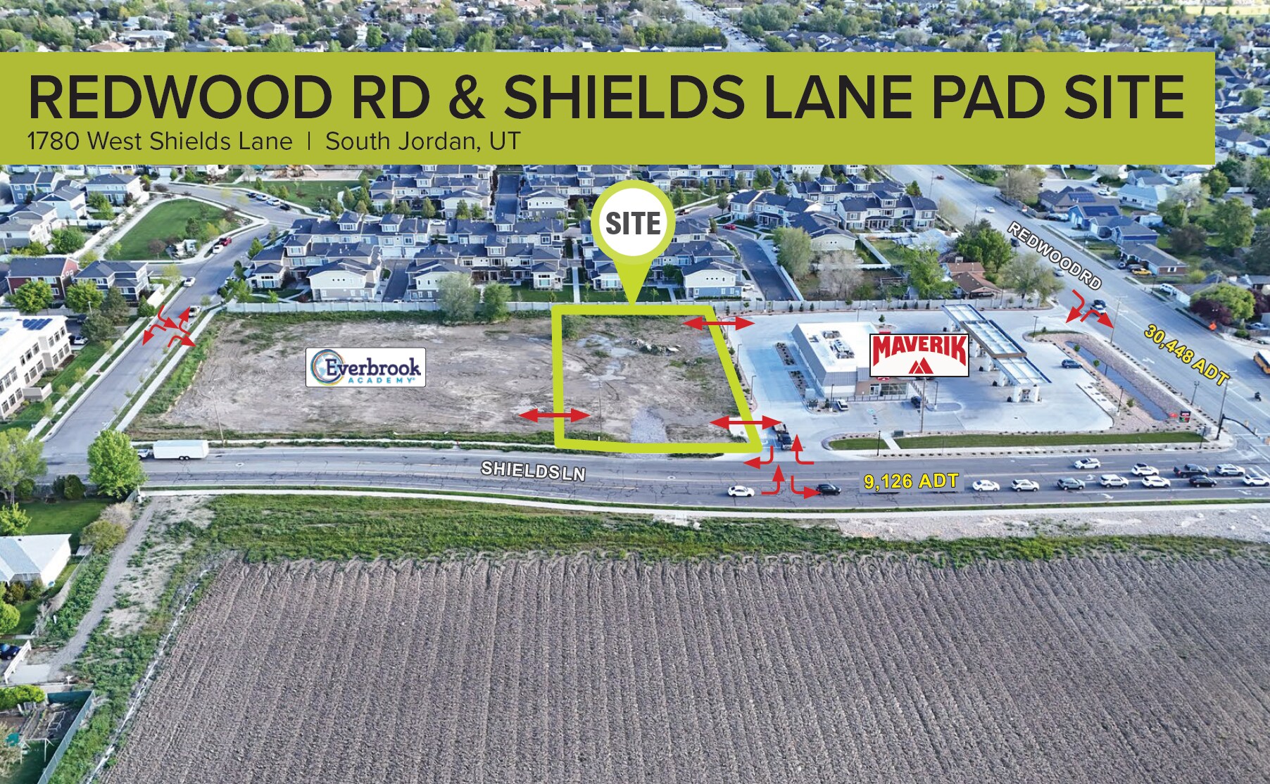 1780 W Shields Ln, South Jordan, UT for sale Aerial- Image 1 of 1