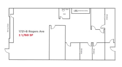 1721-1725 Rogers Ave, San Jose, CA for lease Floor Plan- Image 1 of 1