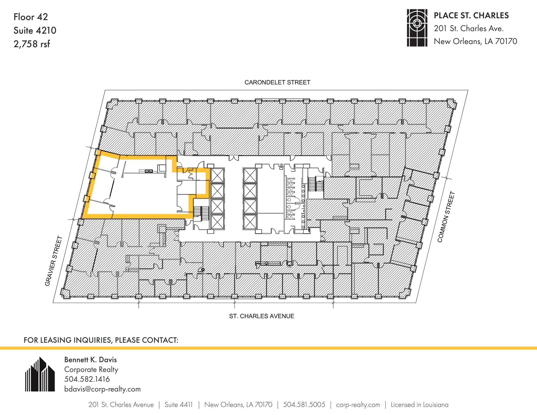 201 St. Charles Ave, New Orleans, LA for lease Site Plan- Image 1 of 1