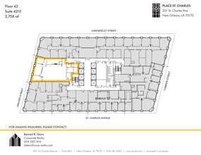 201 St. Charles Ave, New Orleans, LA for lease Site Plan- Image 1 of 1