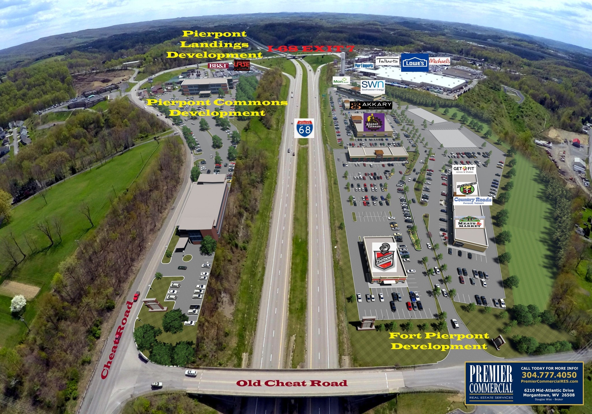 Cheat Rd, WV 26508 I68 Exit 7 Pierpont Commons