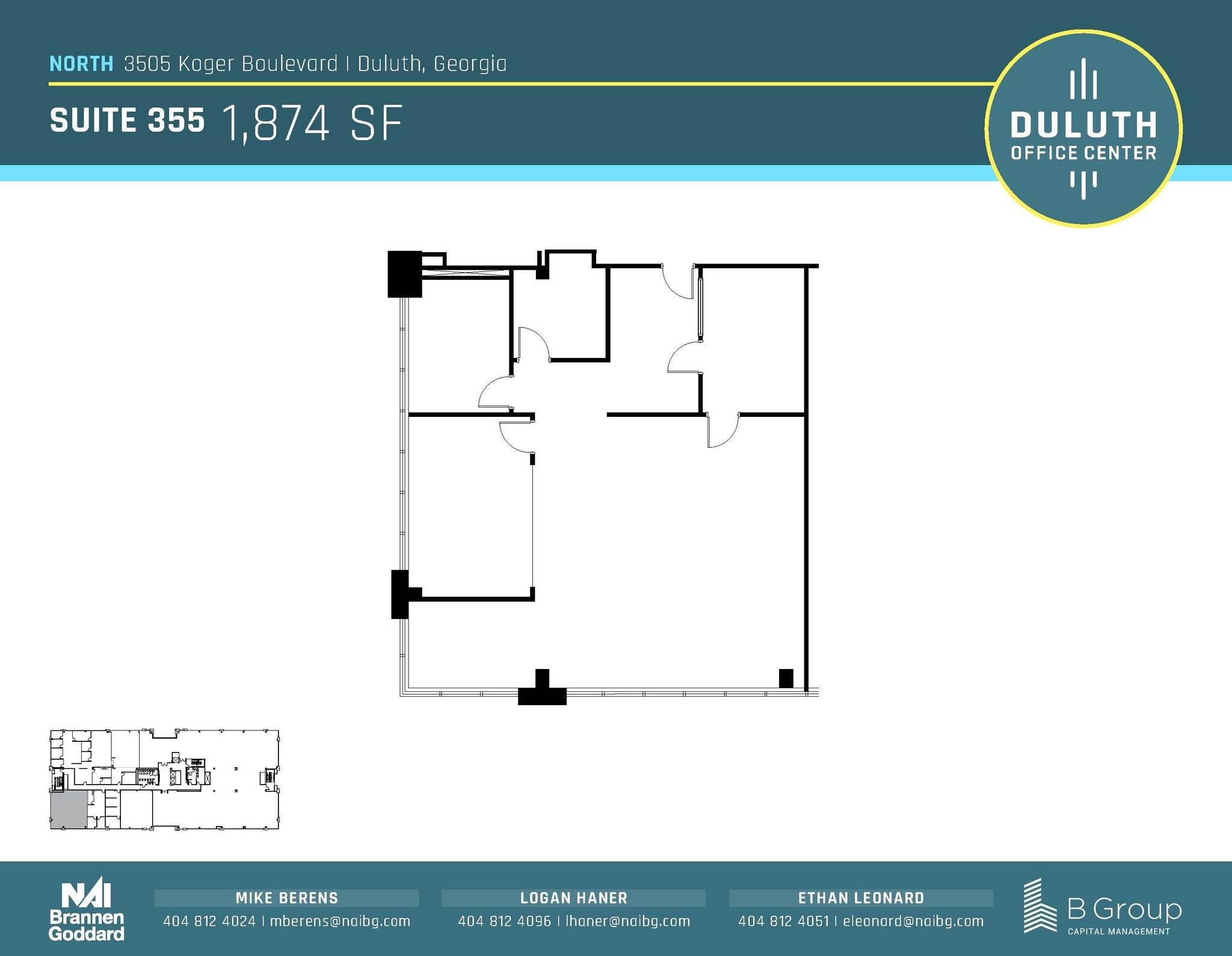3505 Koger Blvd, Duluth, GA for lease Floor Plan- Image 1 of 1