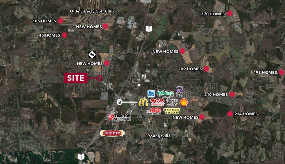 0 NC 96 Hwy, Youngsville, NC for sale - Aerial - Image 3 of 3