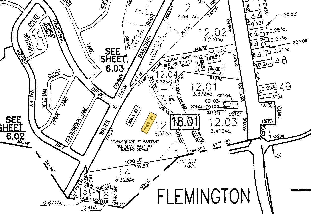 5 Walter E Foran Blvd, Flemington, NJ for sale Plat Map- Image 1 of 1