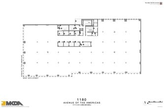 1180 Avenue of the Americas, New York, NY for lease Floor Plan- Image 2 of 2