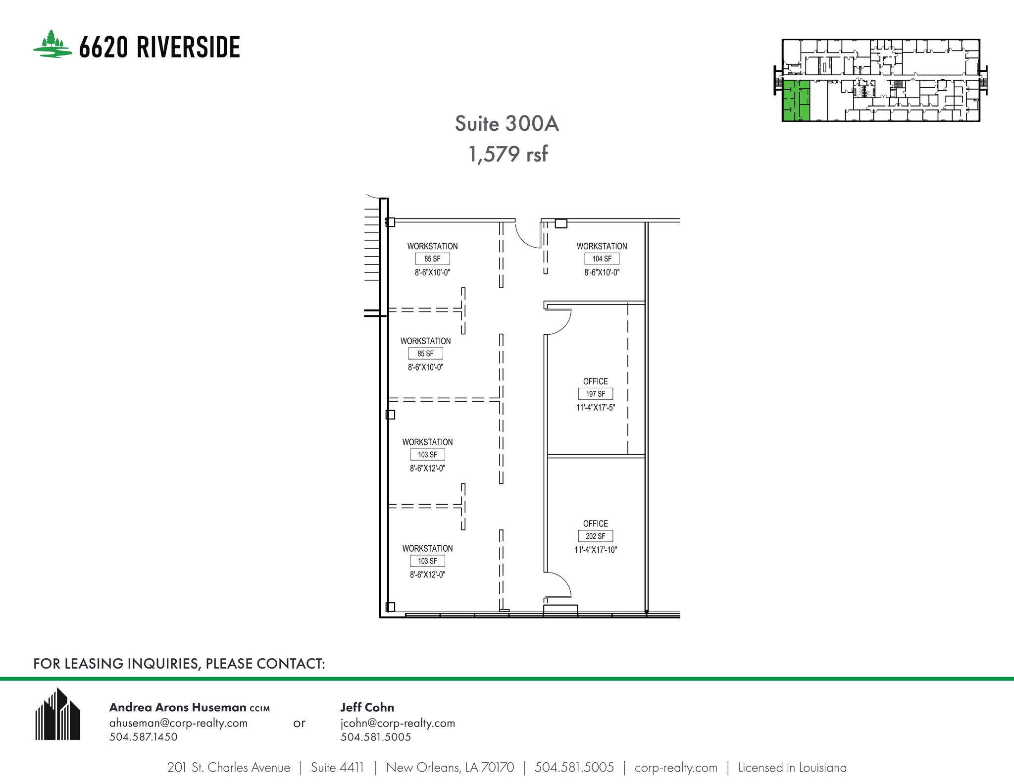 6660 Riverside Dr, Metairie, LA for lease Site Plan- Image 1 of 1