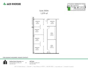 6660 Riverside Dr, Metairie, LA for lease Site Plan- Image 1 of 1