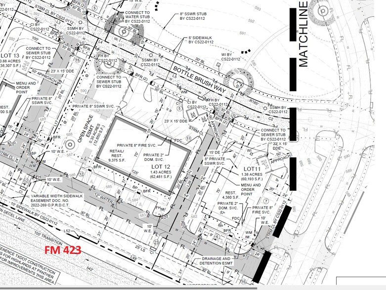 Lot 12 FM 423, Frisco, TX for lease - Site Plan - Image 1 of 2