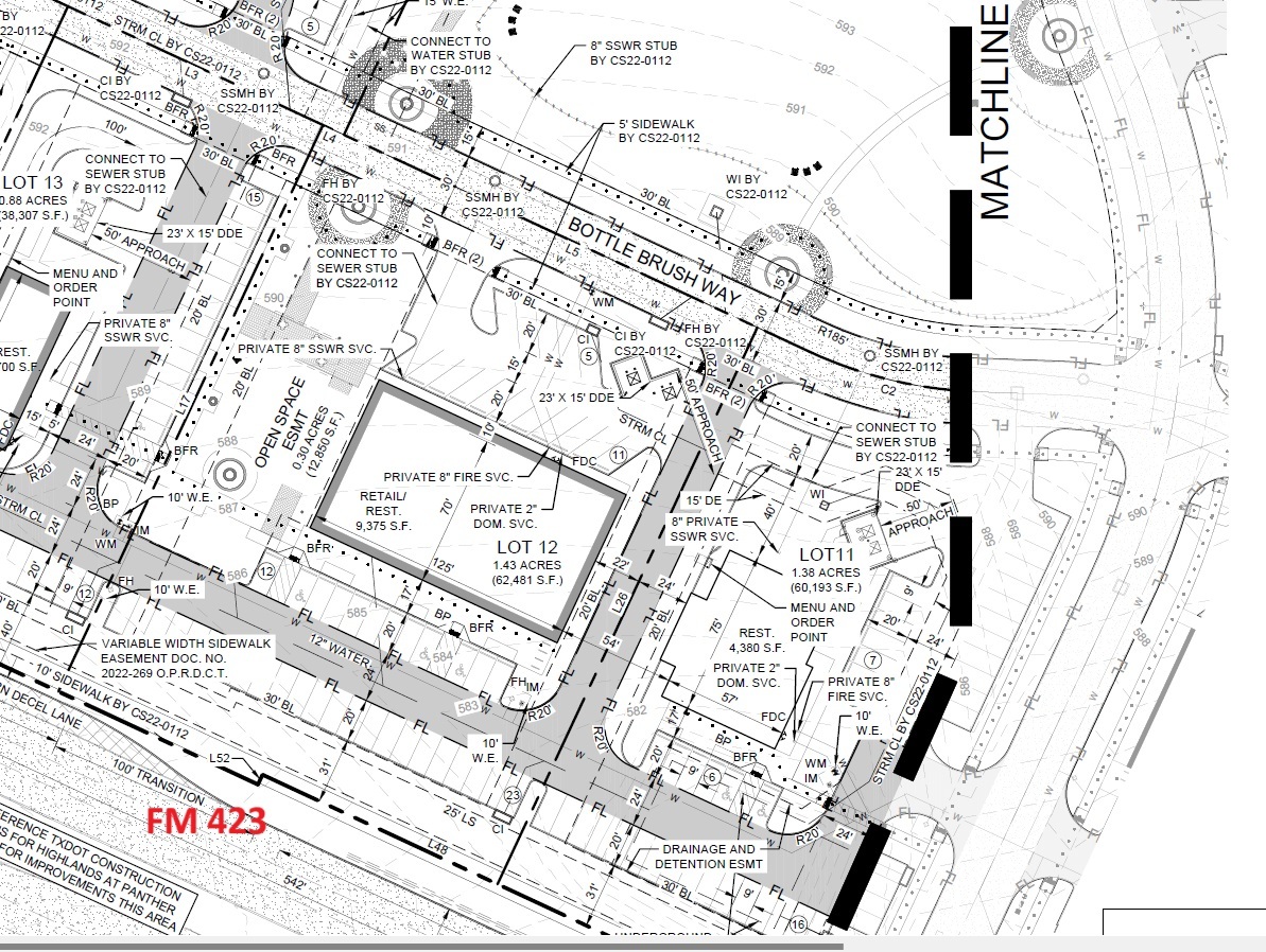 Lot 12 FM 423, Frisco, TX for lease Site Plan- Image 1 of 3