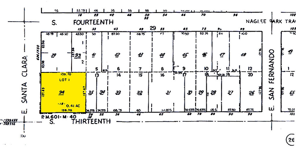 602 E Santa Clara St, San Jose, CA for sale - Plat Map - Image 2 of 3