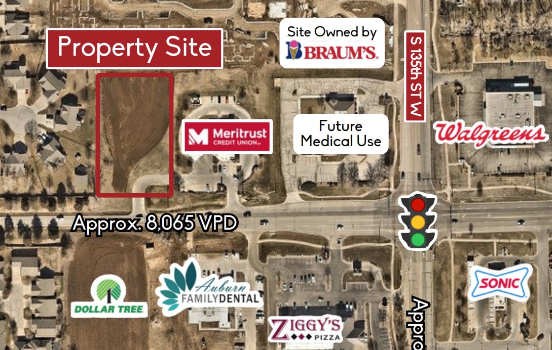 135th & Maple St, Wichita, KS for sale Aerial- Image 1 of 3
