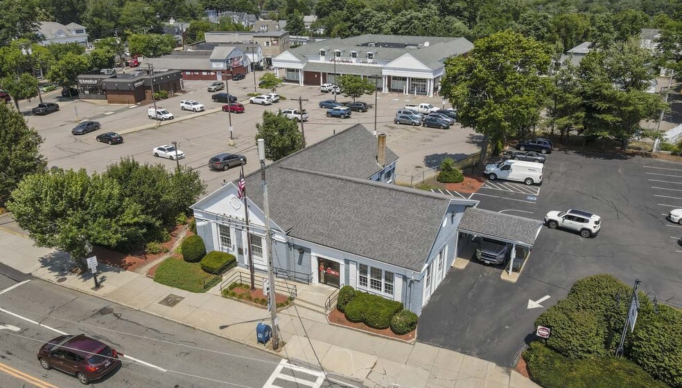 20 Central Sq, Bridgewater, MA for lease - Aerial - Image 3 of 5