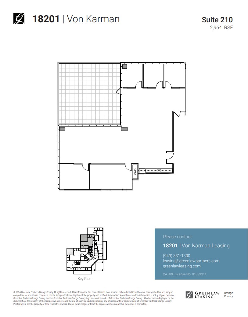 18301 Von Karman Ave, Irvine, CA for lease Floor Plan- Image 1 of 2
