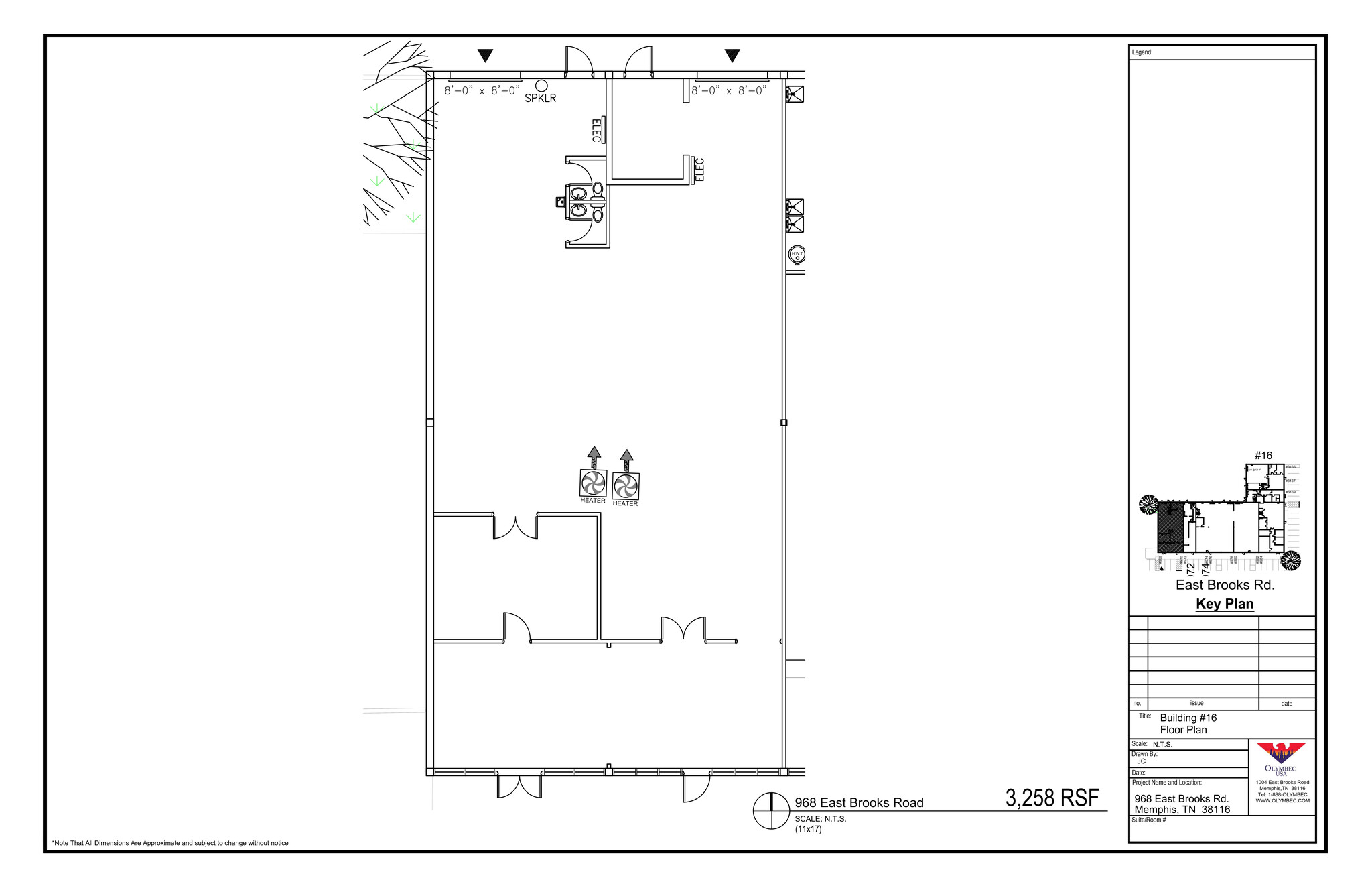 968-986 E Brooks Rd, Memphis, TN for lease Site Plan- Image 1 of 1