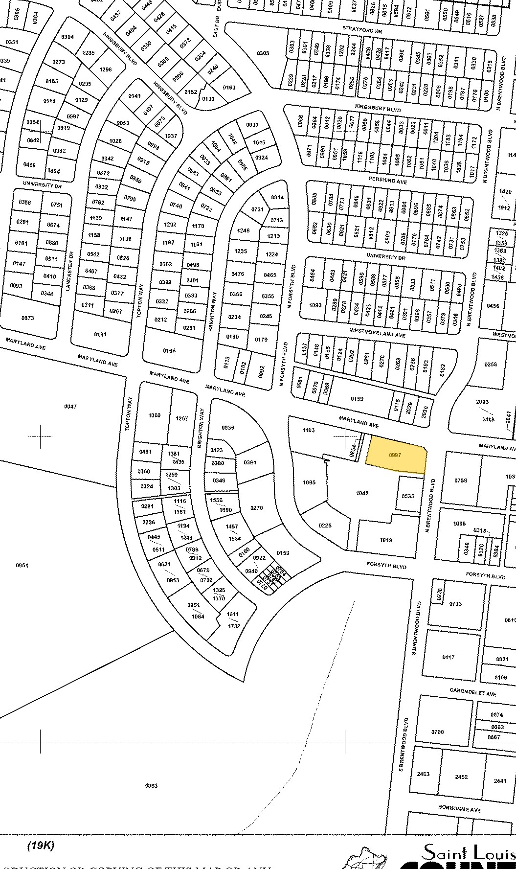 8112 Maryland Ave, Clayton, MO for sale Plat Map- Image 1 of 1