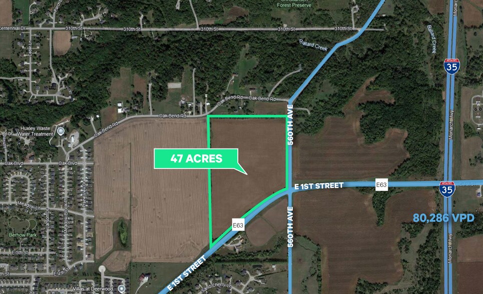 E 1st St, Huxley, IA for sale - Building Photo - Image 2 of 2