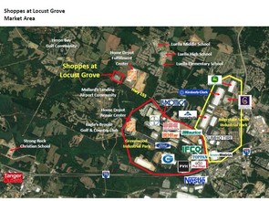 2730 Highway 155, Locust Grove, GA - aerial  map view