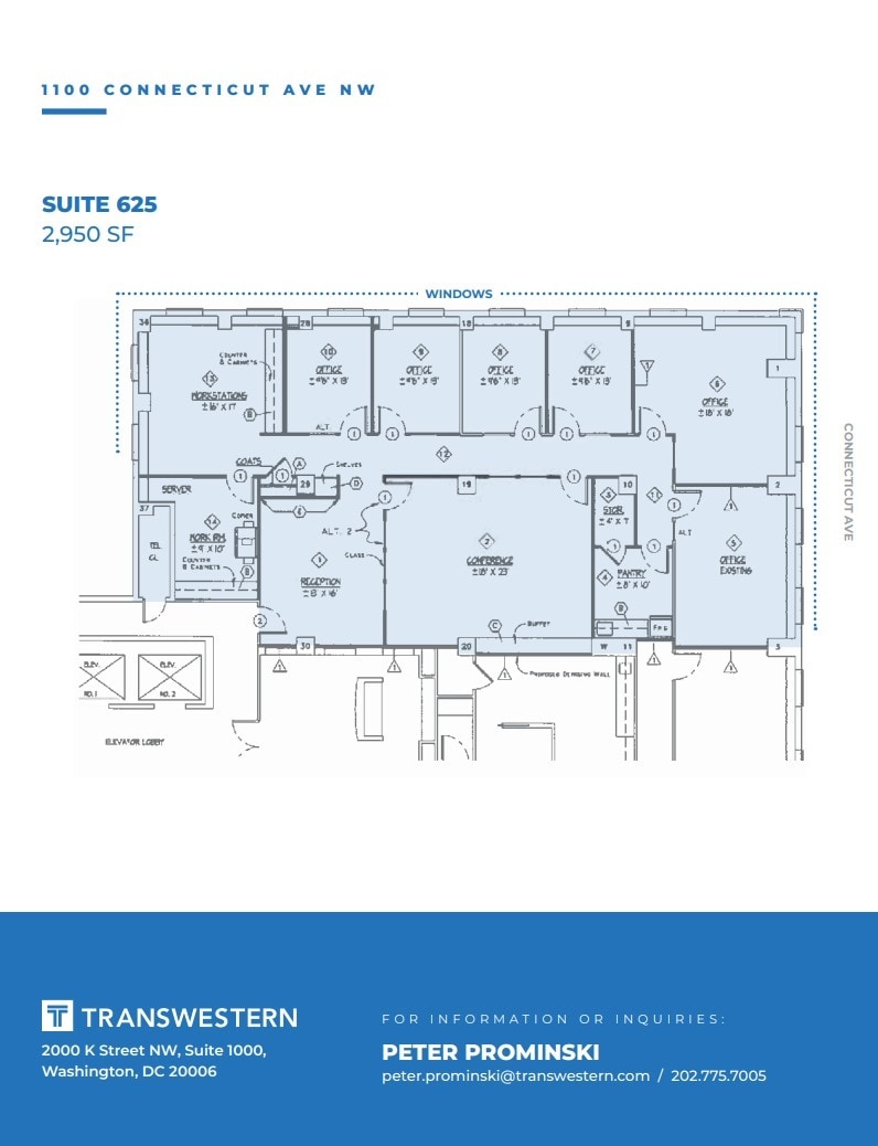 1100 Connecticut Ave NW, Washington, DC for lease Floor Plan- Image 1 of 1